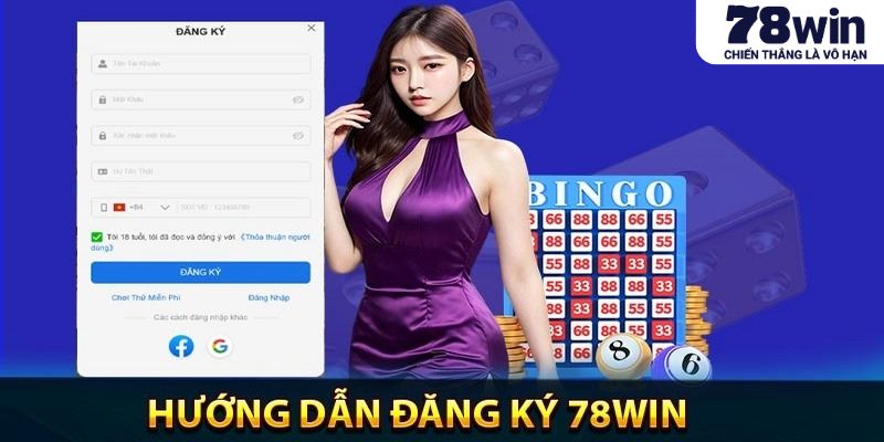 Hướng dẫn đăng ký live casino 78WIN